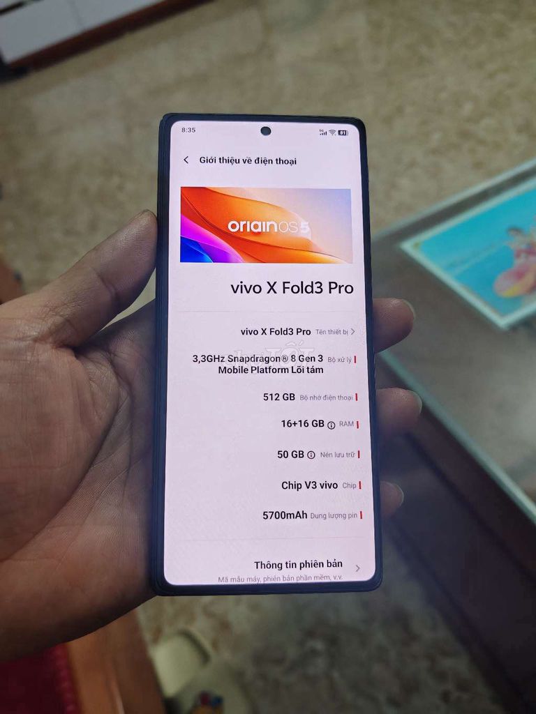 Vivo X Fold 3 Pro 512GB Đen. Mua bán Điện thoại tại Huyện Gia Lâm Hà Nội được đăng bởi nguyen hình 1
