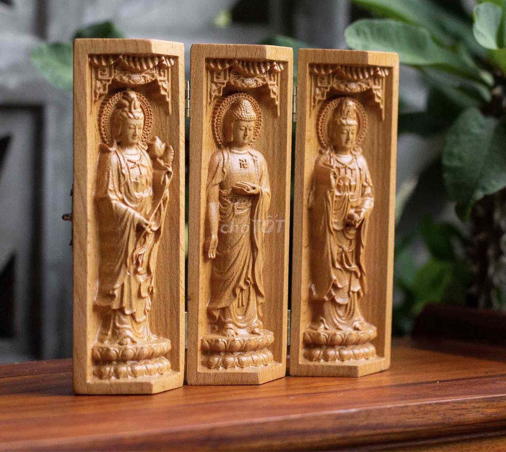 Tượng phật Tây phương tam thánh gấp gọn