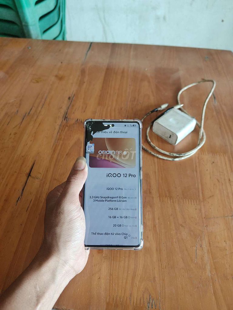 Vivo iQOO 12 Pro 256GB Trắng Đã sử dụng. Mua bán Điện thoại tại Huyện Sóc Sơn Hà Nội được đăng bởi Linh Nhi hình 1