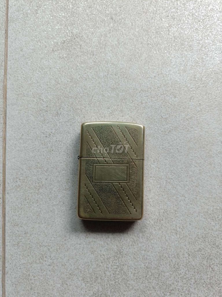 Bật lửa Zippo Kim loại Vàng đồng Cổ điển