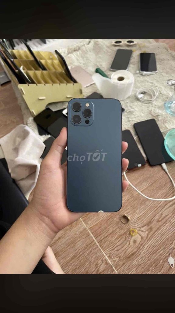 Apple 12 promax 128gb xanh dương. Mua bán Điện thoại tại Quận 6 Tp Hồ Chí Minh được đăng bởi Y Nhâc hình 1