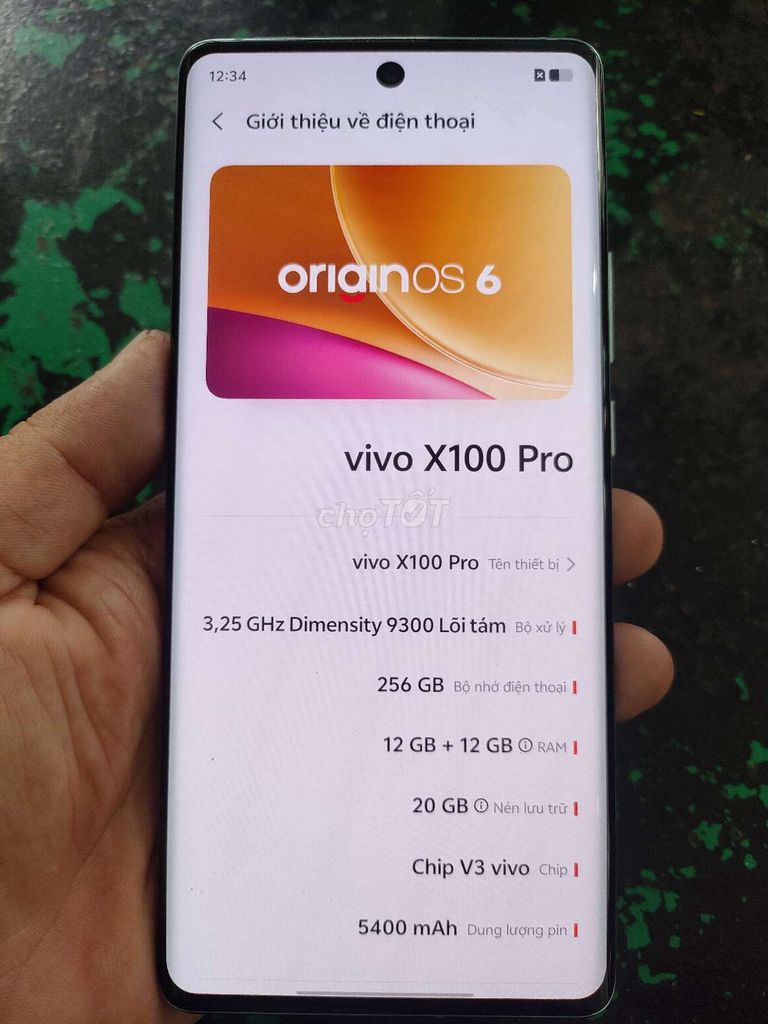 Vivo X100 Pro 256GB Xanh. Mua bán Điện thoại tại Quận 10 Tp Hồ Chí Minh được đăng bởi Samurai hình 1