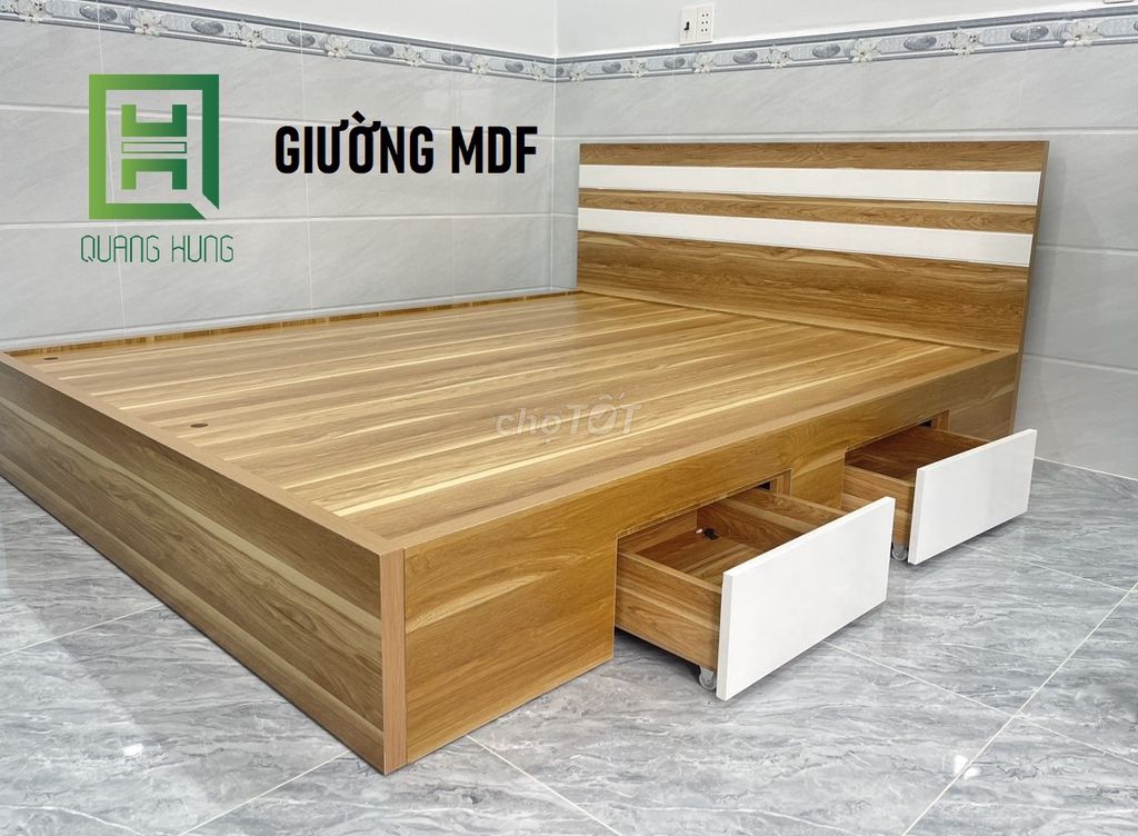 GIƯỜNG MDF-GIƯỜNG MDF=GIƯỜNG MDF=GIƯỜNG MDF$GIƯỜNG. Mua bán Giường, chăn ga gối nệm tại Thành phố Thủ Dầu Một Bình Dương được đăng bởi NỘI THẤT NHÀ XINH hình 1