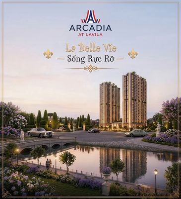 61m2 - Giá 5.43 tỷ chưa chiết khấu - 2PN2WC dự án Arcadia At Lavila