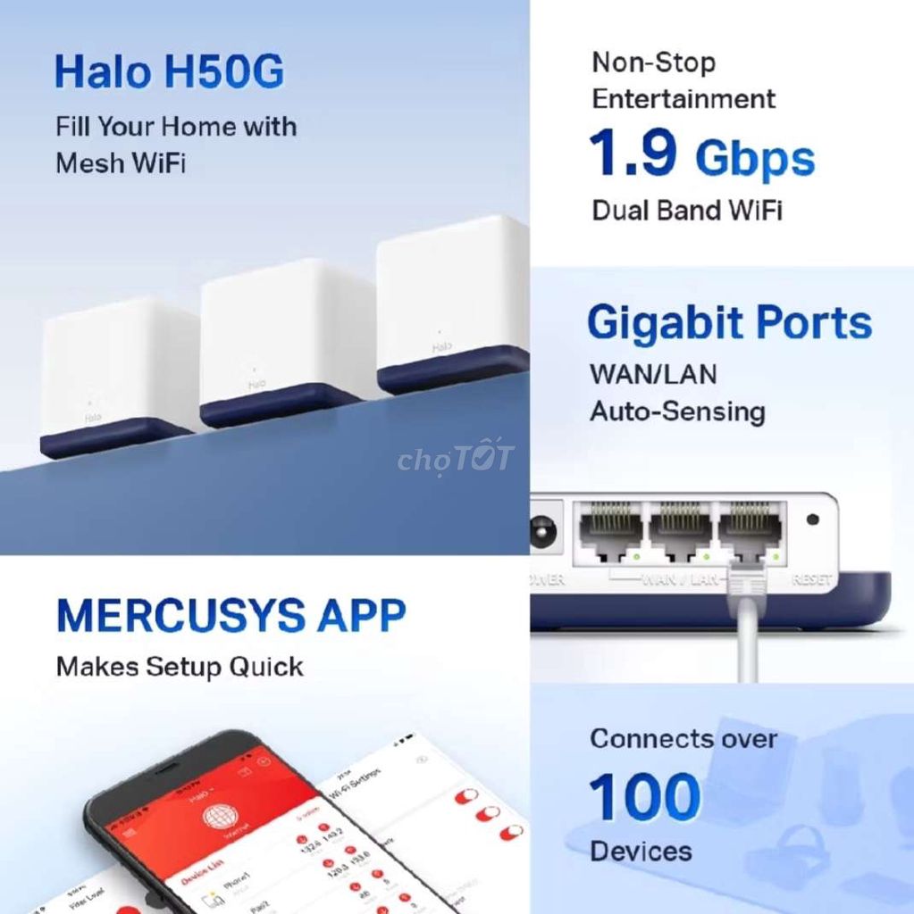 Wifi mesh Mercury AC1900