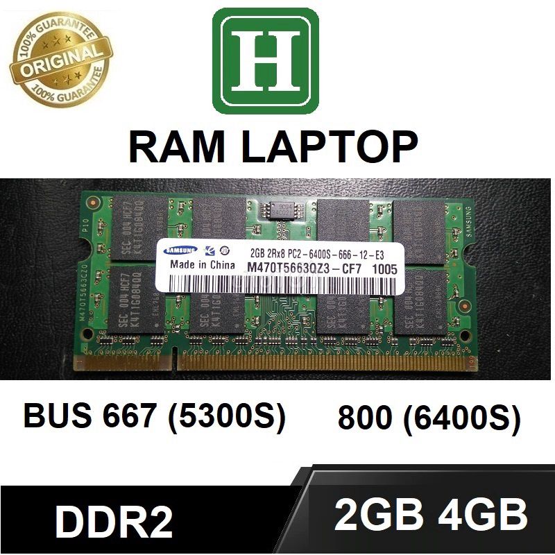 Ram laptop 2GB DDR2 BUS 667/800, BH 1 THÁNG. Mua bán Linh kiện (RAM, Card...) tại Quận 12 Tp Hồ Chí Minh được đăng bởi H SHOP hình 1