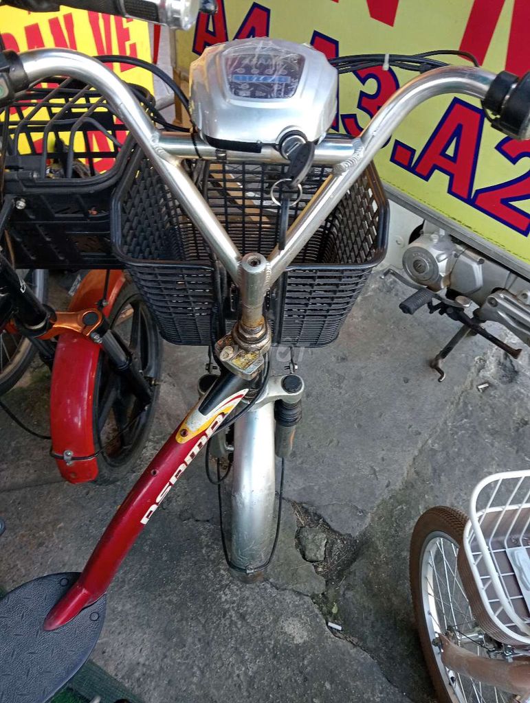 Xe đạp điện ASAMA màu Đỏ. Mua bán Xe điện tại Quận Tân Phú Tp Hồ Chí Minh được đăng bởi Phạm đình Tuấn hình 5