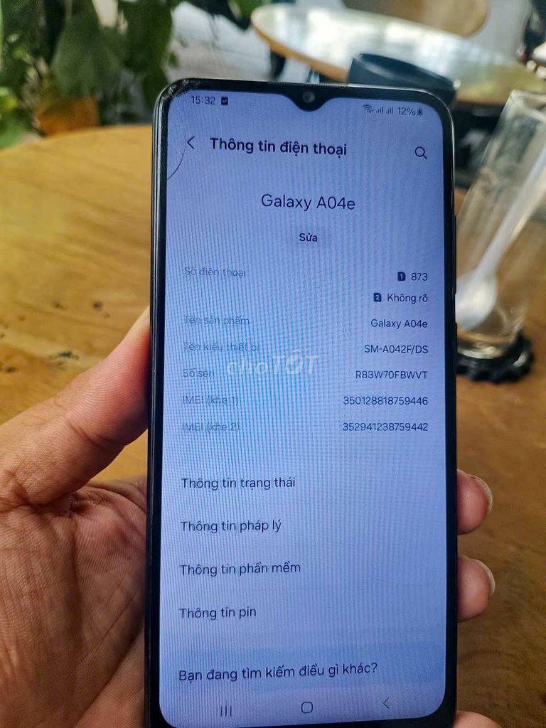 Samsung Galaxy A04e 3GB/32GB Đen Kính nứt. Mua bán Điện thoại tại Quận 5 Tp Hồ Chí Minh được đăng bởi Hội Đồ Điện Tử hình 1