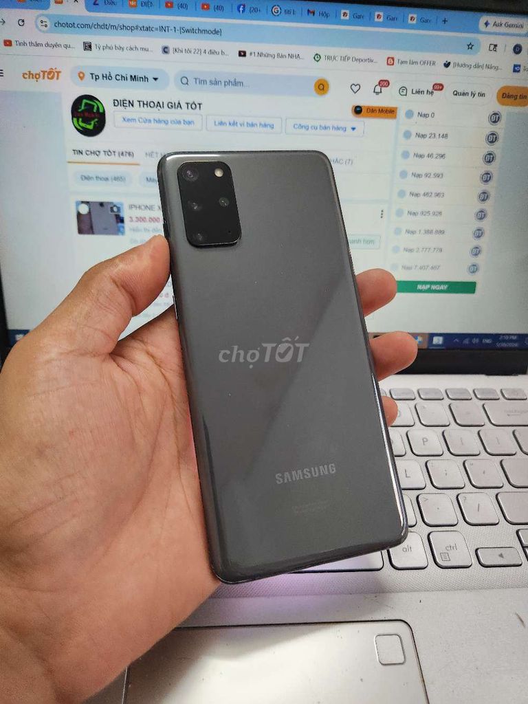 SAMSUNG S20 PLUS 5G BẢN MỸ 12GB.128GB SNAP 865 ZIN. Mua bán Điện thoại tại Quận Bình Thạnh Tp Hồ Chí Minh được đăng bởi Dân Mobile hình 1