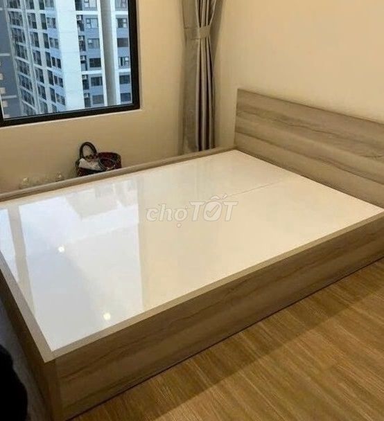 Giường.Gỗ MDF cao CCấp 1m2,1MM4,1m6,1m8.Có hộc ké0