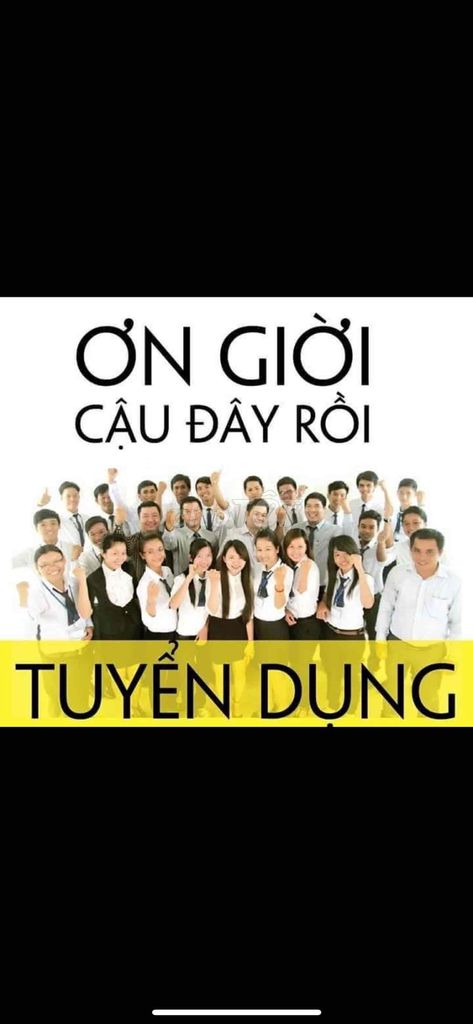 CẦN 5 BẠN NHÂN SỰ TUYỂN DỤNG LÀM LÂU DÀI 9tr5 + HH