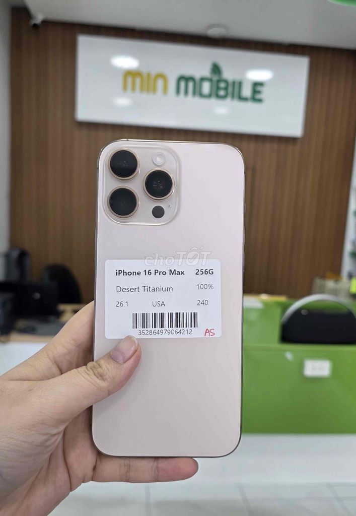 Apple iPhone 16 Pro Max 256GB Titan vàng. Mua bán Điện thoại tại Quận Ngô Quyền Hải Phòng được đăng bởi lê thanh thuỷ hình 1