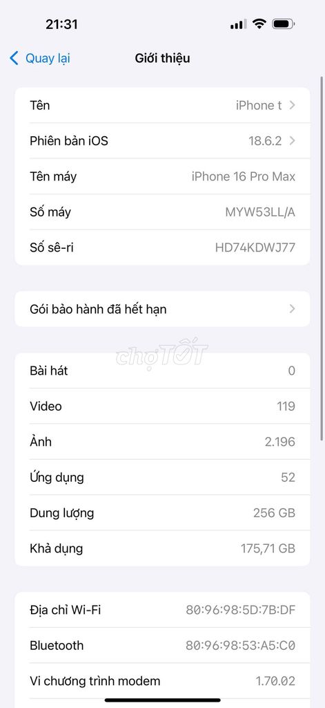 Apple iPhone 16 Pro Max 256GB. Mua bán Điện thoại tại Quận Cẩm Lệ Đà Nẵng được đăng bởi Trực hình 1