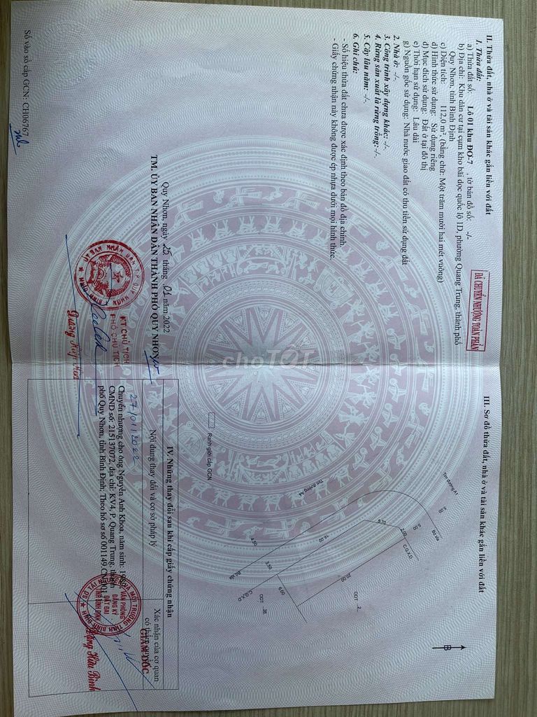 Cần bán lô đôi 11mx20m. 2 mặt tiền lớn đườg A1,A4 khu gara Quyền.15 tỷ. Mua bán đất tại Thành phố Qui Nhơn Bình Định được đăng bởi Anh Khoa hình 5