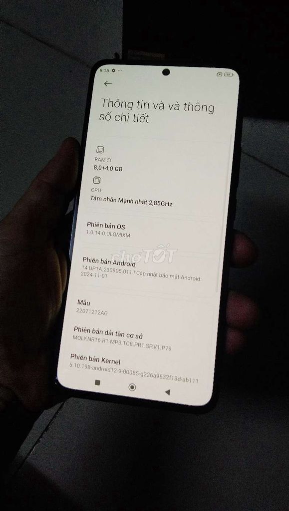 Xiaomi 12T 8/256GB Máy Zin Đẹp.Hãng Full Chức Năng. Mua bán Điện thoại tại Quận Gò Vấp Tp Hồ Chí Minh được đăng bởi Phượng hình 5
