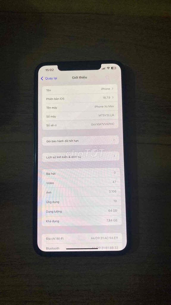 Apple iPhone Xs Max 64GB. Mua bán Điện thoại tại Thành phố Vũng Tàu Bà Rịa - Vũng Tàu được đăng bởi thanh hình 1