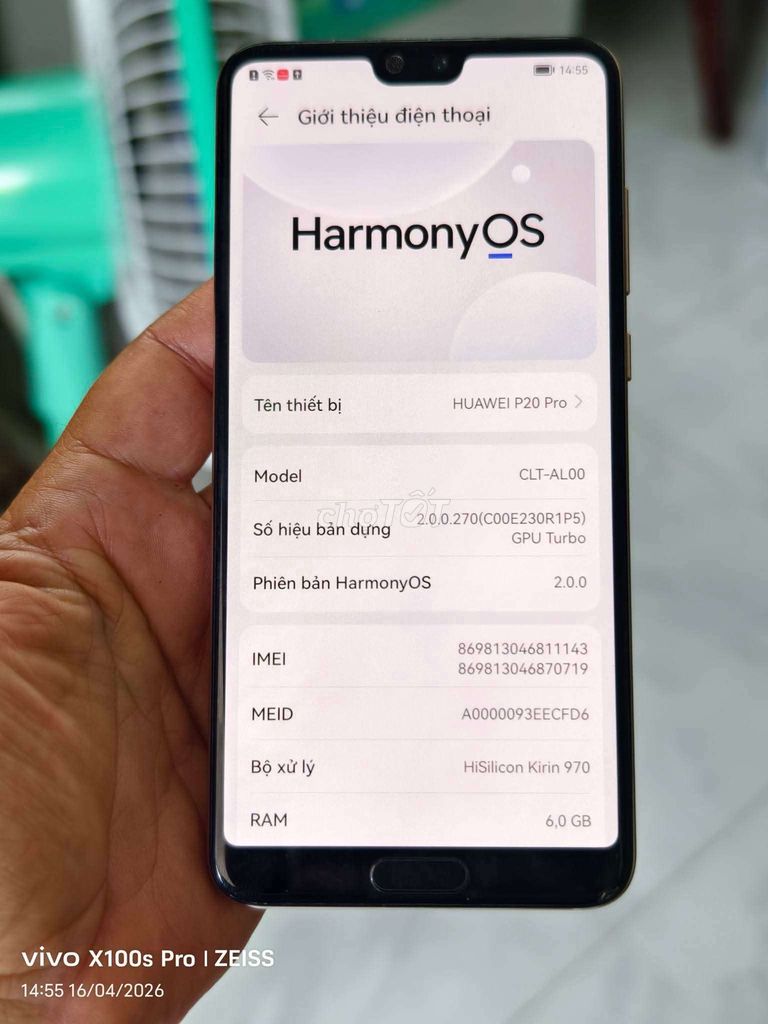 Huawei P20 Pro 128GB Hồng. Mua bán Điện thoại tại Huyện Gò Công Đông Tiền Giang được đăng bởi viet ngọc hình 1