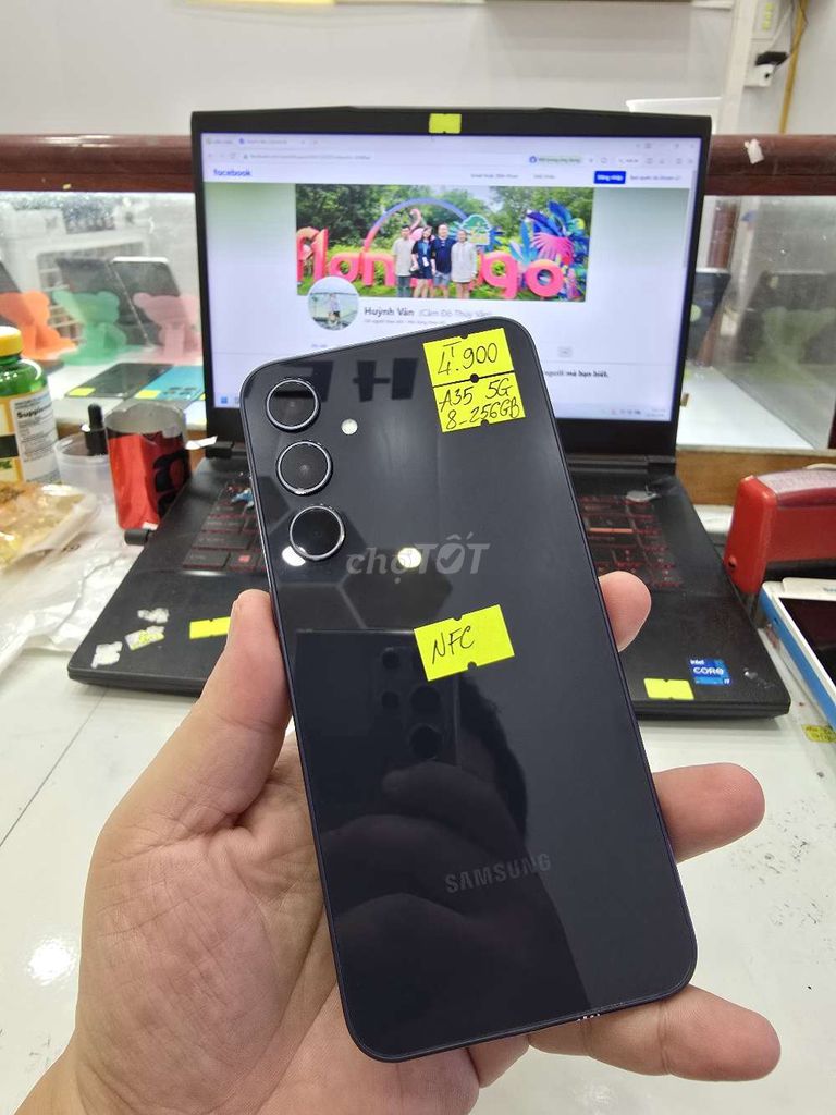 Samsung A35 5G 8GB/256GB . Mua bán Điện thoại tại Thành phố Long Xuyên An Giang được đăng bởi Facebook Cầm Đồ Thúy Vân hình 1
