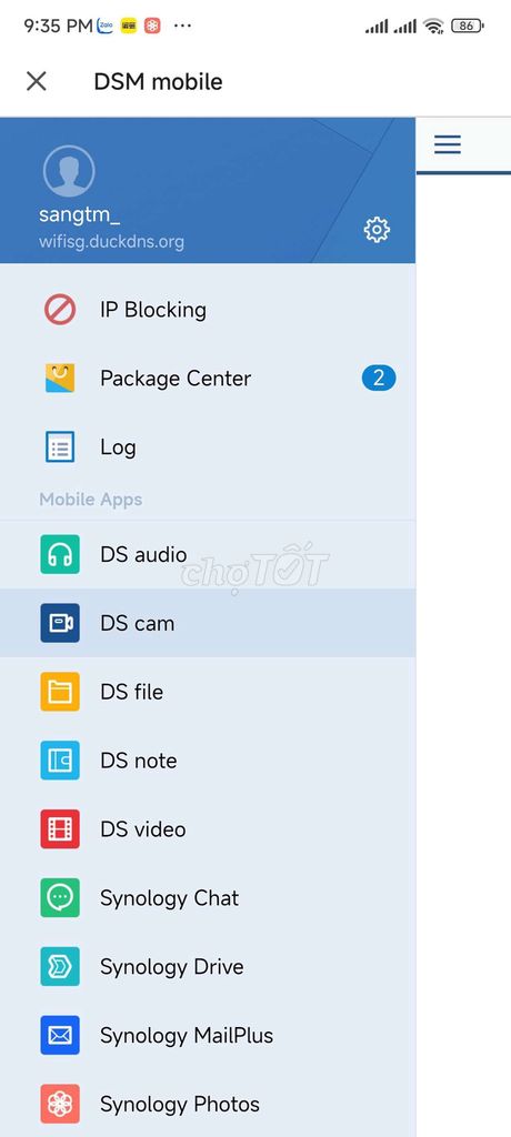 Box Nas Synology làm backup OneDrive - Có App mobi