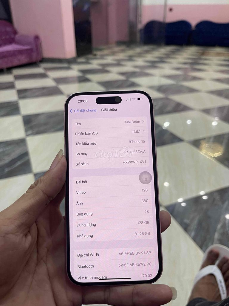 iphone 15 hồng