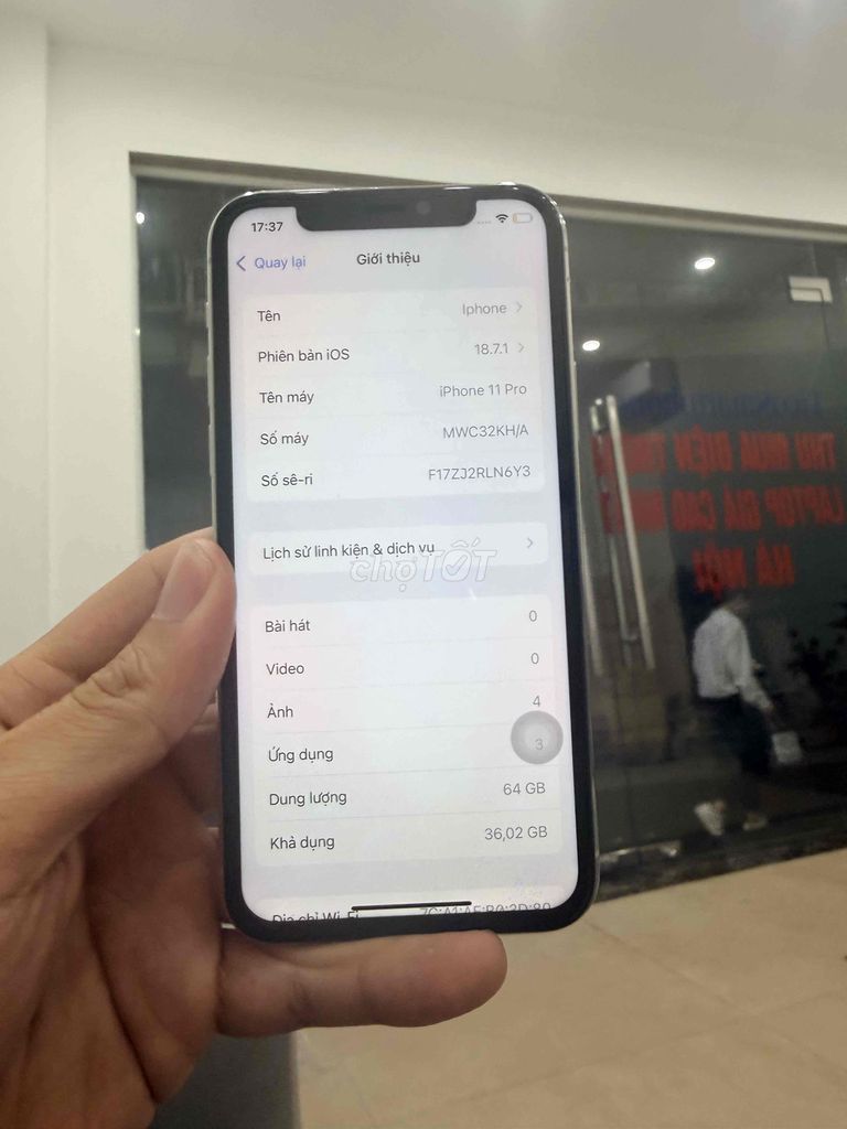 Apple iPhone 11 Pro 64GB Bạc. Mua bán Điện thoại tại Quận Cầu Giấy Hà Nội được đăng bởi TicoSmartphone hình 1