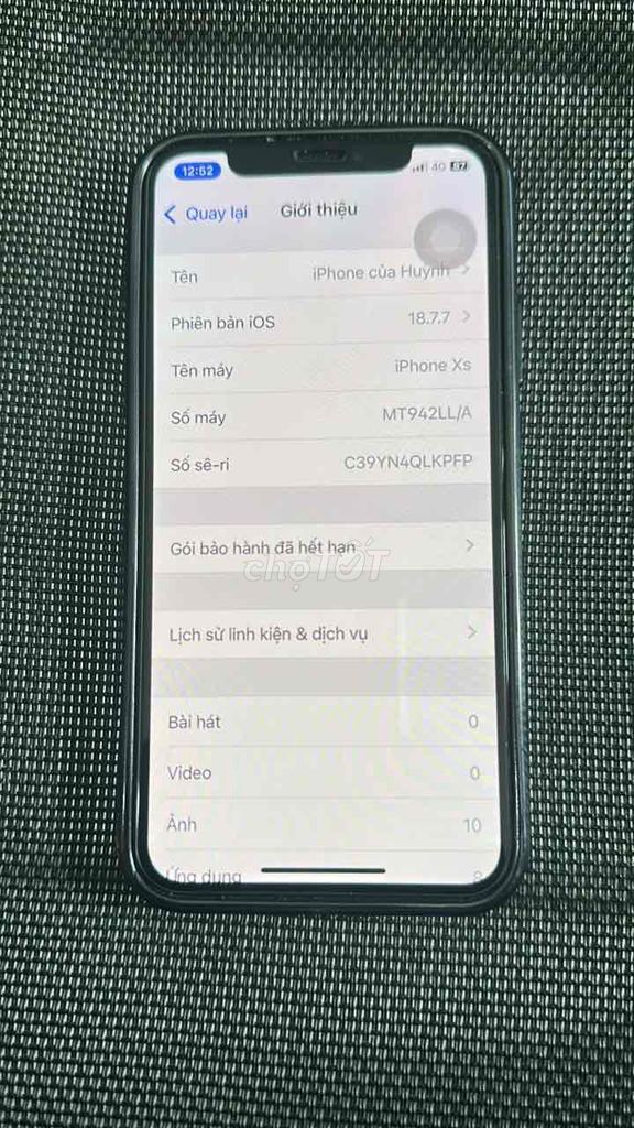 iPhone Xs Đen. Mua bán Điện thoại tại Quận Liên Chiểu Đà Nẵng được đăng bởi Hồ Xuân Huỳnh hình 1