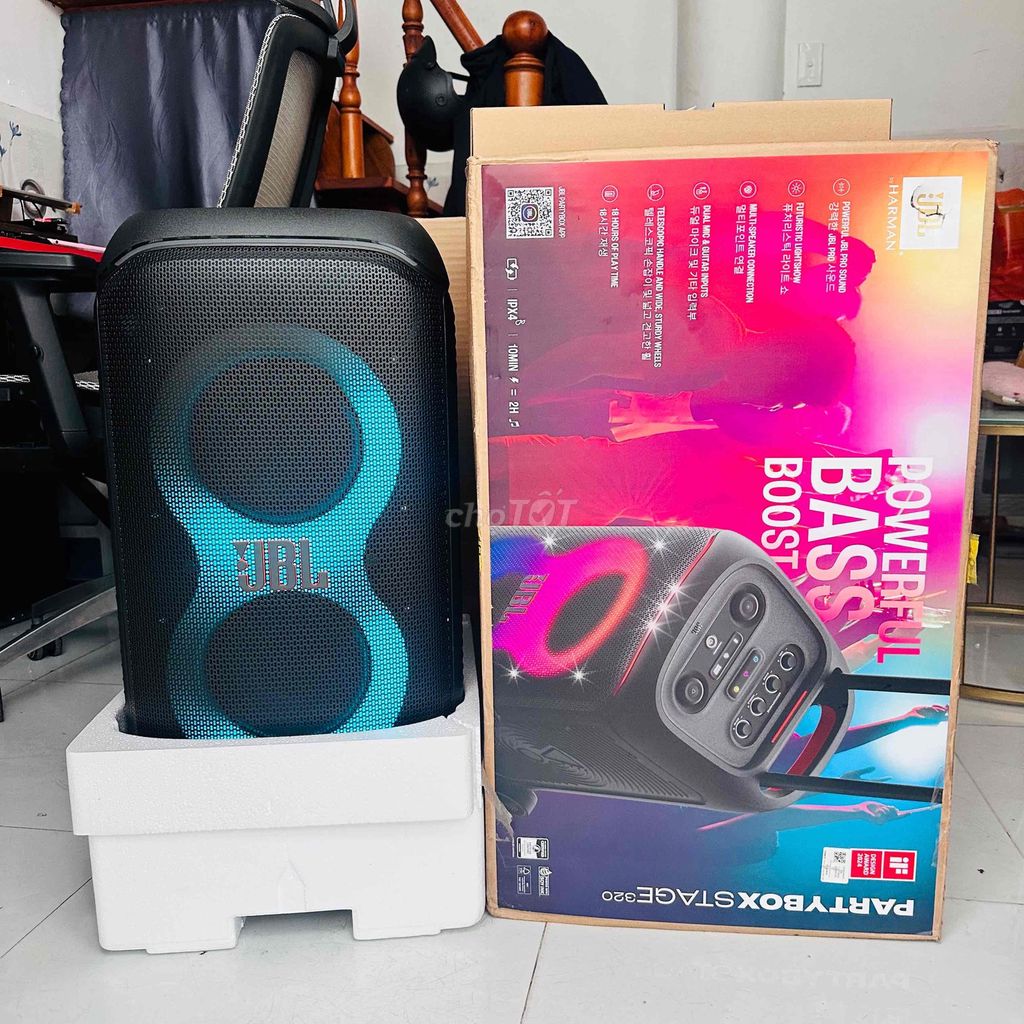 Loa Bluetooth JBL PartyBox Stage 320 Đen lướt. Mua bán Tivi, Âm thanh tại Quận 8 Tp Hồ Chí Minh được đăng bởi school stone hình 1
