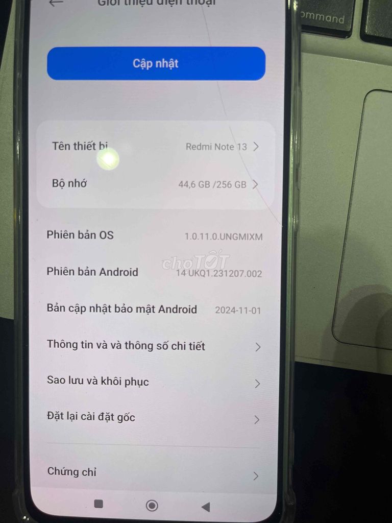 Xiaomi Redmi Note 13 256GB Đã sử dụng. Mua bán Điện thoại tại Quận Hà Đông Hà Nội được đăng bởi ngoc tuan Nguyen hình 1
