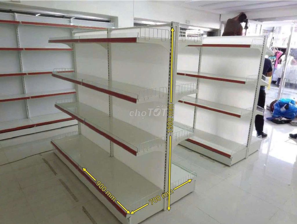 Kệ siêu thị 2 mặt lưng tôn 90cm x 1m5. Mua bán Đồ dùng văn phòng tại Huyện Bình Chánh Tp Hồ Chí Minh được đăng bởi Kiên Trịnh hình 1