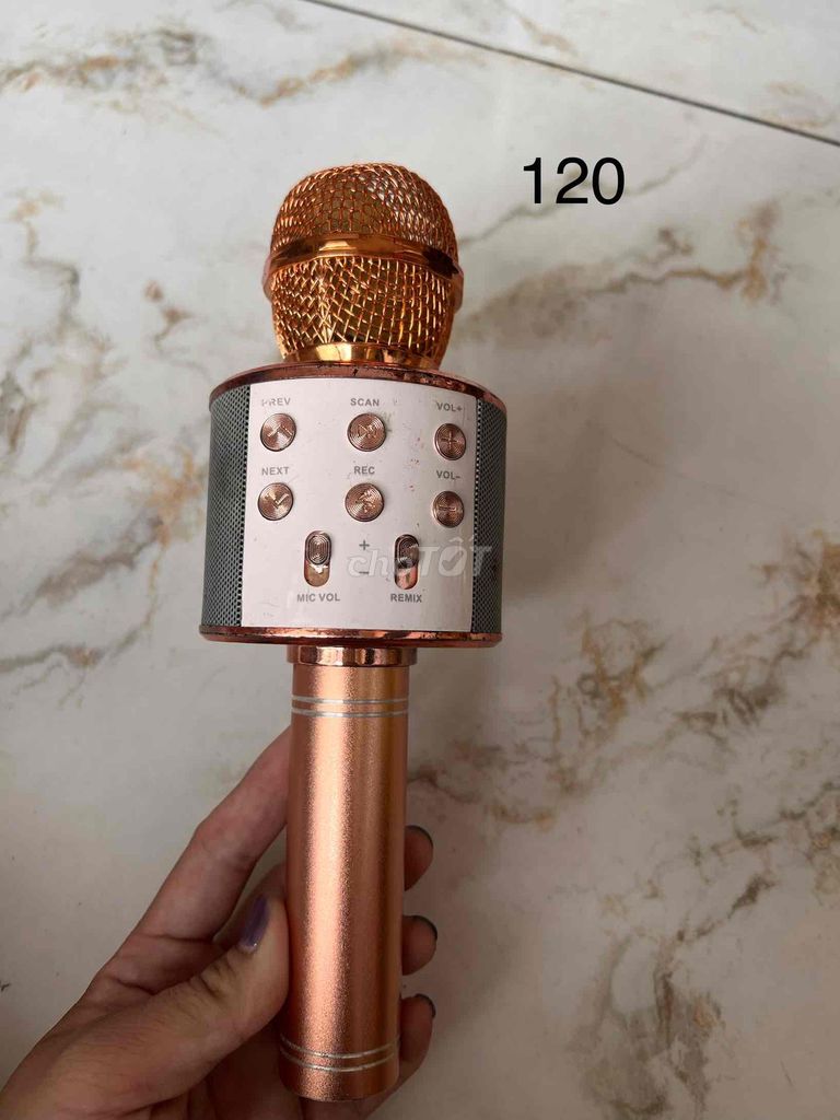 Micro hát karaoke Vàng đồng. Mua bán Tivi, Âm thanh tại Quận 7 Tp Hồ Chí Minh được đăng bởi Thuỳ Dương hình 1
