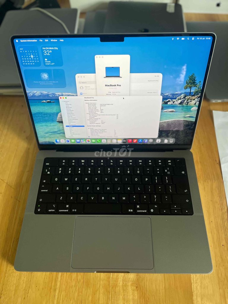 MacBook Pro M1 Pro 14 inch Ram 16GB Ssd 512GB. Mua bán Laptop tại Quận Sơn Trà Đà Nẵng được đăng bởi BƠ BƯ Macbook Cũ hình 1