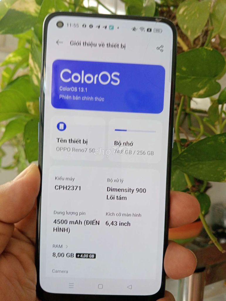 Oppo Reno7 5G 128GB Xanh. Mua bán Điện thoại tại Thành phố Thủ Đức Tp Hồ Chí Minh được đăng bởi Tamthien hình 1