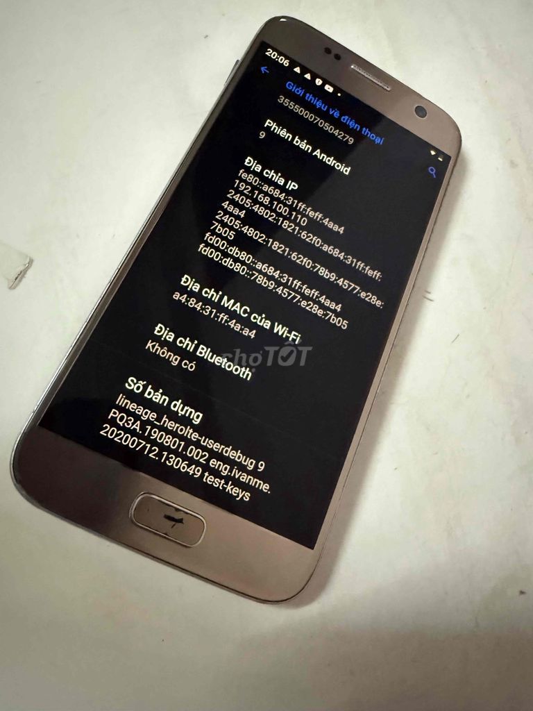 Samsung S7 Vàng đồng Nứt lưng. Mua bán Điện thoại tại Quận Hà Đông Hà Nội được đăng bởi Tuấn hình 1