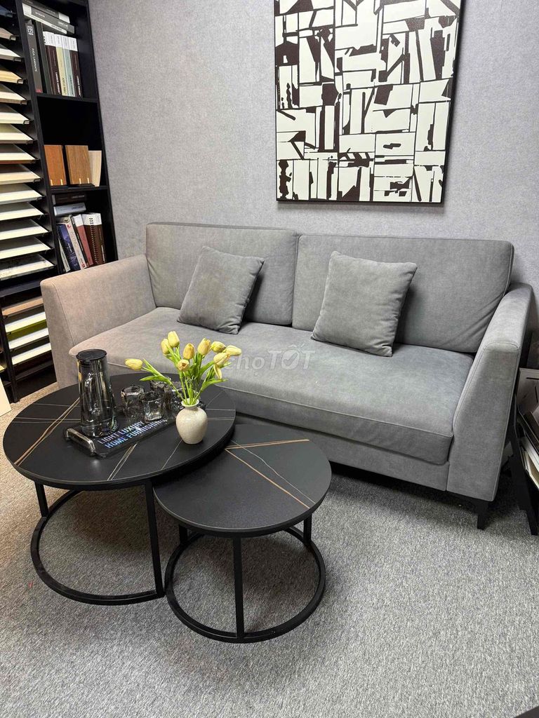 Ghế sofa vải màu Xám. Mua bán Bàn ghế tại Quận Hoàng Mai Hà Nội được đăng bởi thuy hình 1