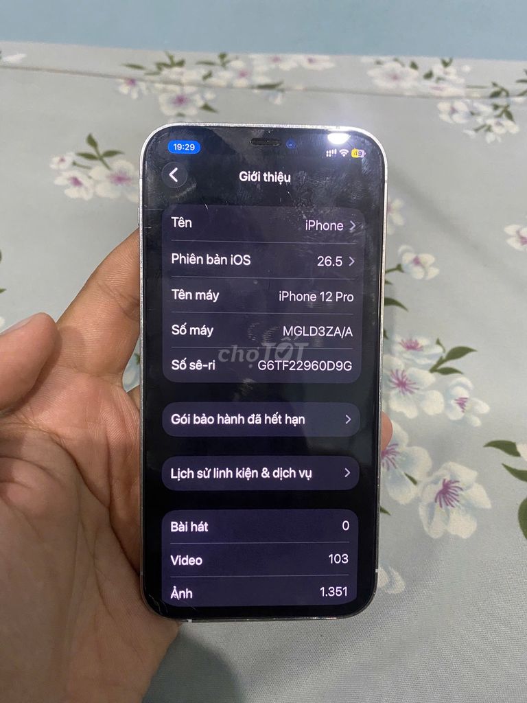 iPhone 12 Pro 128GB Trắng full chức năng. Mua bán Điện thoại tại Thành phố Phan Thiết Bình Thuận được đăng bởi Shining The hình 1
