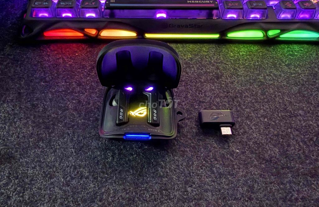 Tai nghe ROG Cetra True Wireless Đen. Mua bán Tivi, Âm thanh tại Huyện Cần Giuộc Long An được đăng bởi Ca Hon hình 1