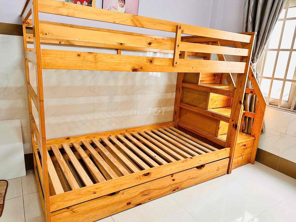 Giường tầng Gỗ. Mua bán Giường, chăn ga gối nệm tại Quận 8 Tp Hồ Chí Minh được đăng bởi Nhi hình 1