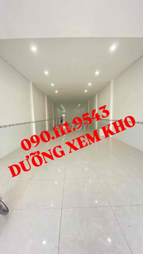 CHO THUÊ KHO 6x35  TRỐNG SUỐT -NỀN GẠCH MEN-TRẦN LAPHONG - CAO THOÁNG