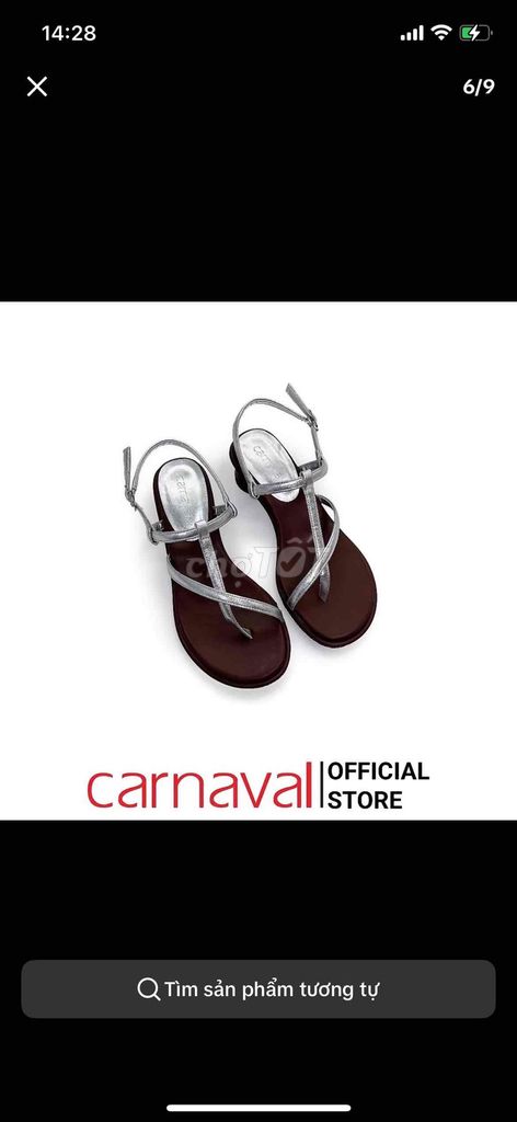 Dép cao gót Carnaval Nữ size 38 Bạc. Mua bán Giày dép tại Thành phố Thủ Đức Tp Hồ Chí Minh được đăng bởi Nguyễn Thị Ngọc Ánh hình 1