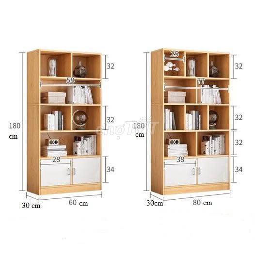 Kệ sách gỗ vàng nhạt 80cm. Mua bán Tủ, kệ gia đình tại Quận 1 Tp Hồ Chí Minh được đăng bởi Mr Nam hình 1