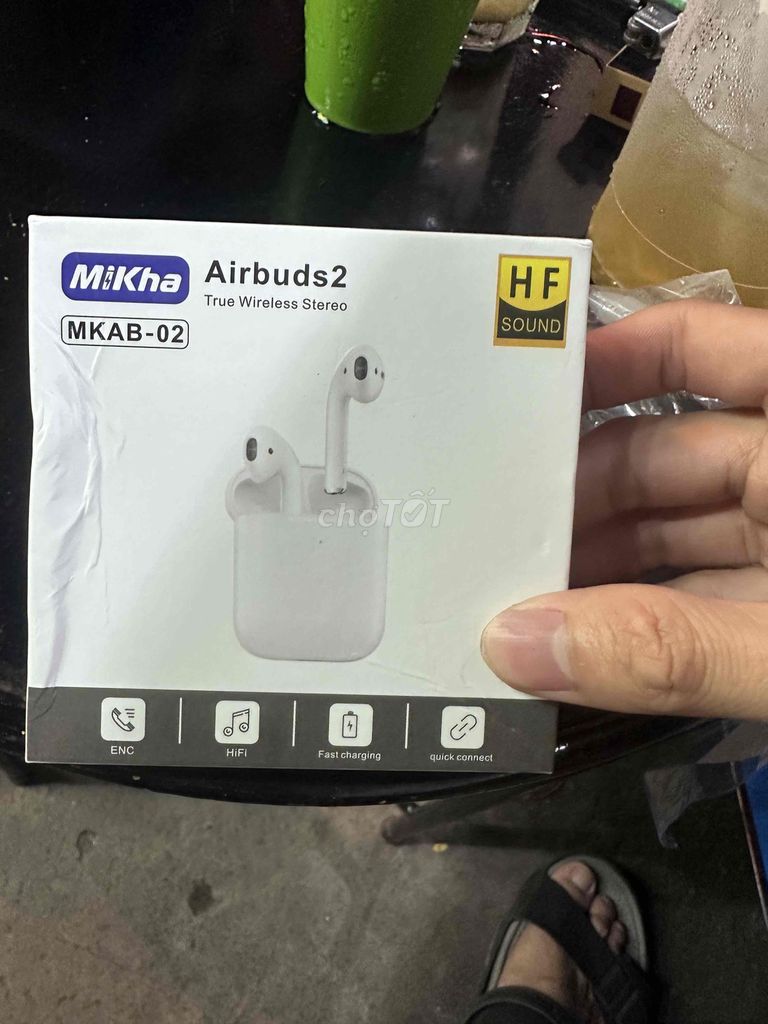 Tai nghe Mikha Airbuds2 Trắng Mới. Mua bán Tivi, Âm thanh tại Quận 12 Tp Hồ Chí Minh được đăng bởi tùng hình 1