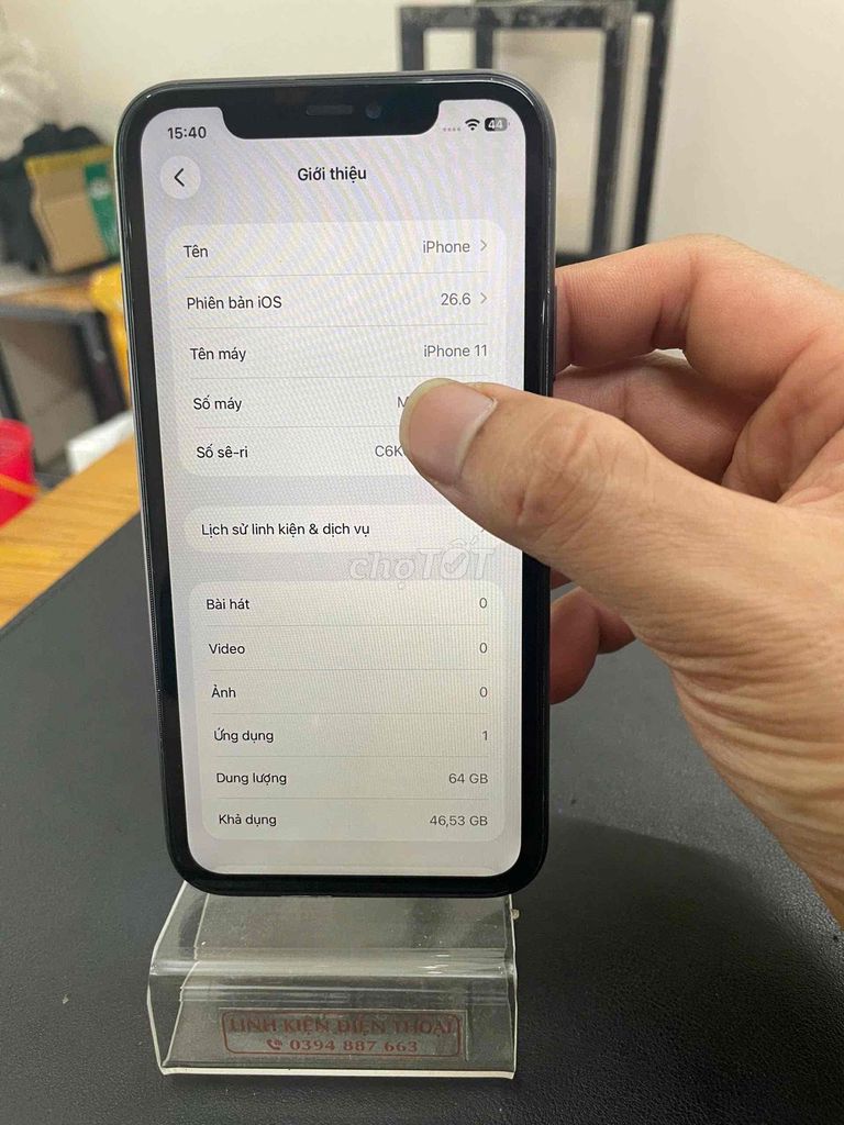 Apple iPhone 11 64GB Đen Đã qua sử dụng. Mua bán Điện thoại tại Quận Đống Đa Hà Nội được đăng bởi Shop điện thoại cũ hình 1