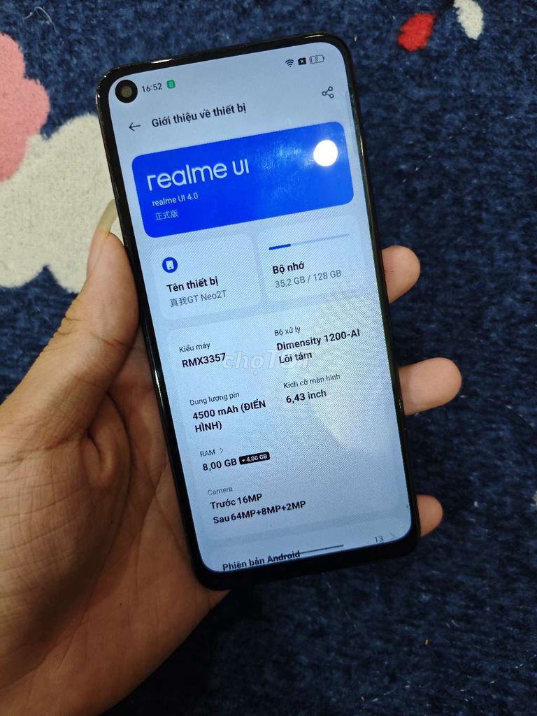 realme gt neo 2t. Mua bán Điện thoại tại Quận Hoàng Mai Hà Nội được đăng bởi Nqhuy hình 1