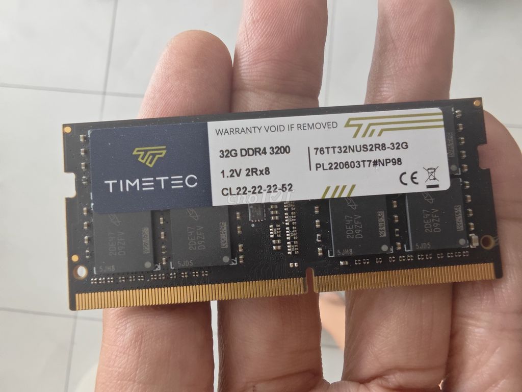 Ram laptop 32gb ddr4 3200. Mua bán Linh kiện (RAM, Card...) tại Huyện Bình Chánh Tp Hồ Chí Minh được đăng bởi Tuấn hình 1