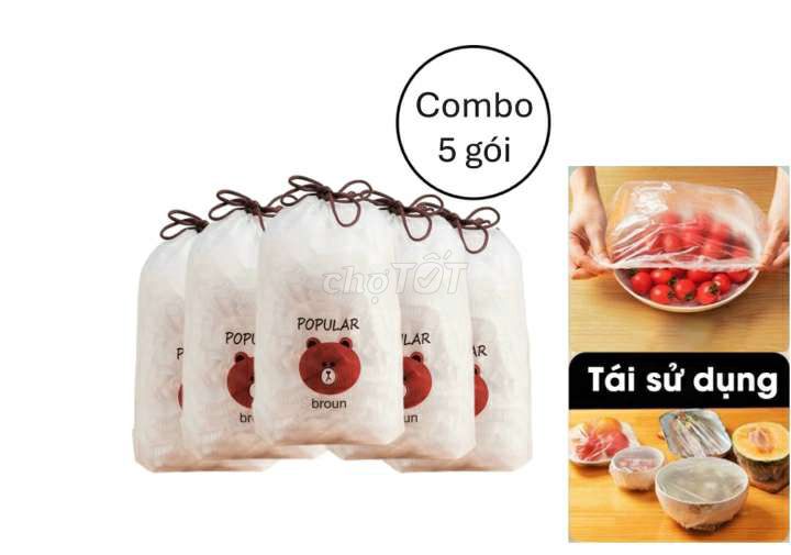 COMBO 5 TÚI MÀNG BỌC THỰC PHẨM 450 cái