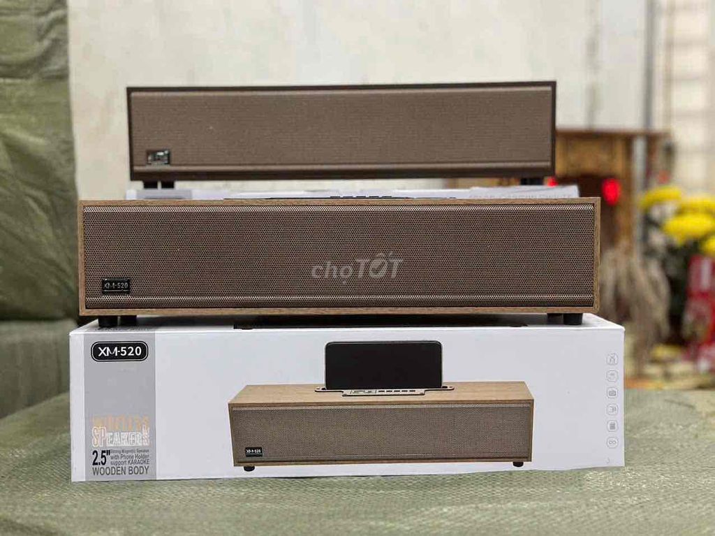 Loa Bluetooth XM-520 Gỗ Nâu. Mua bán Tivi, Âm thanh tại Huyện Hoài Đức Hà Nội được đăng bởi khang hùng hình 1