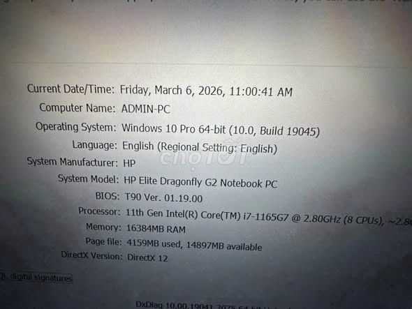 HP Elite Dragonfly G2 i7-1165g7 14 inch 16GB/256GB. Mua bán Laptop tại Quận 1 Tp Hồ Chí Minh được đăng bởi Hội Đồ Điện Tử hình 1