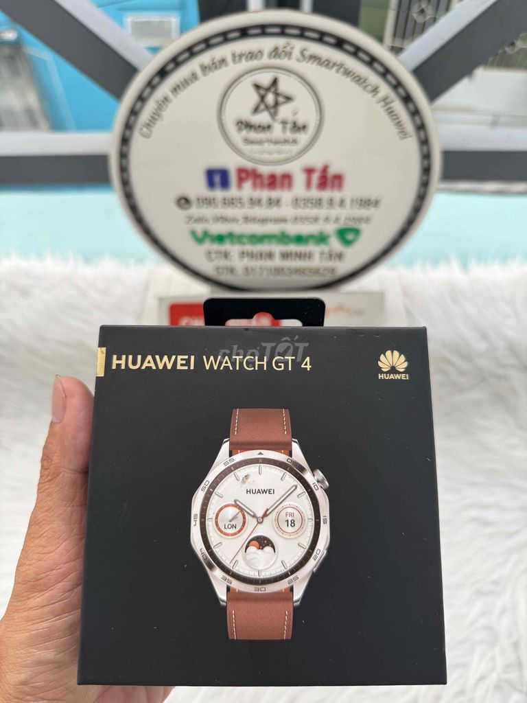 Huawei gt4 46mm dây da nâu 99% bh 25/1/2025