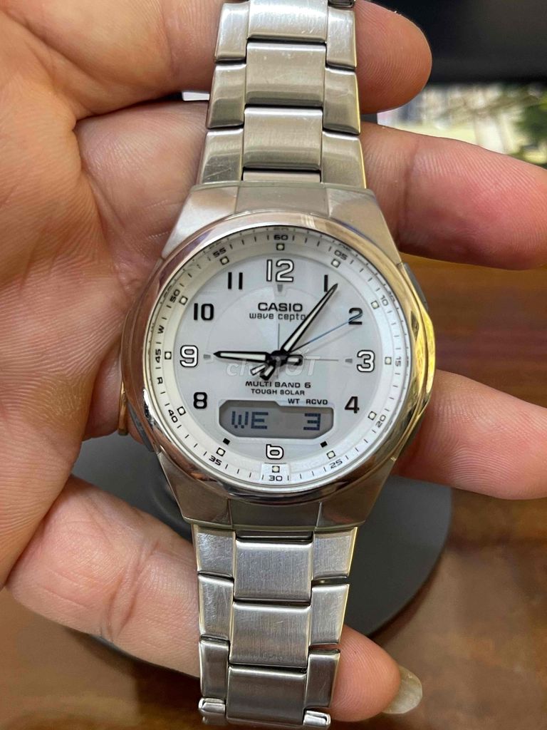 Đồng hồ Casio Wave Ceptor Multiband 6 Nam Bạc. Mua bán Đồng hồ tại Thành phố Tuy Hòa Phú Yên được đăng bởi A Tăng hình 1