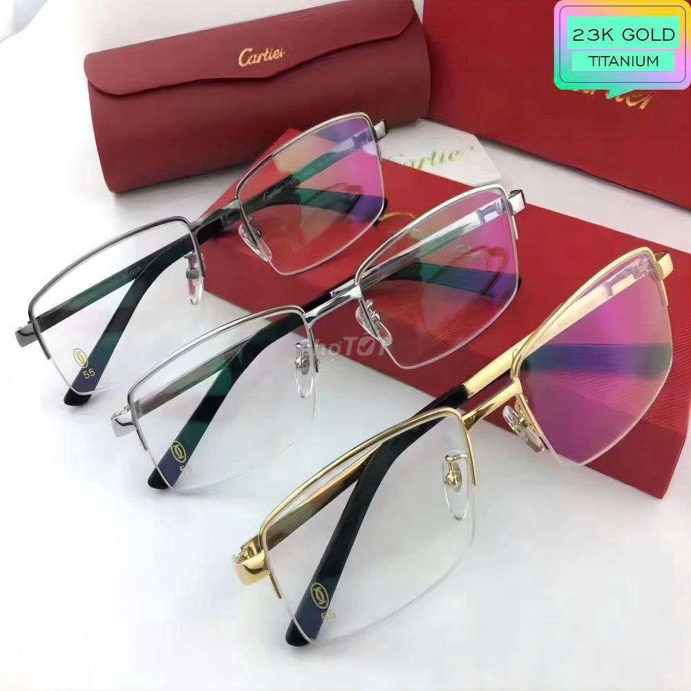 Gọng kính Cartier Ct8200961 Titanium 23k Gold. Mua bán Phụ kiện thời trang khác tại Thành phố Thủ Đức Tp Hồ Chí Minh được đăng bởi Kiều oanh Hoàng Oanh hình 1